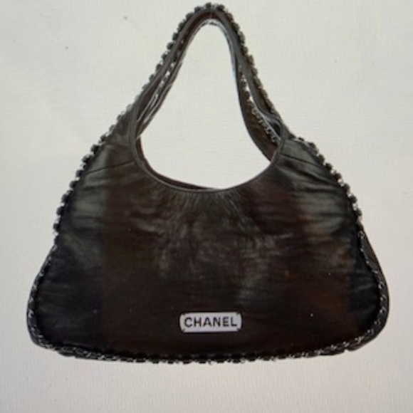 Chanel Lambskin Chain Hobo Bag - Picture 1 of 4